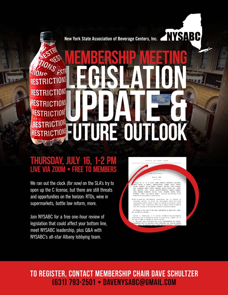 MEMBERSHIP MEETING LEGISLATION UPDATE and FUTURE OUTLOOK flyer